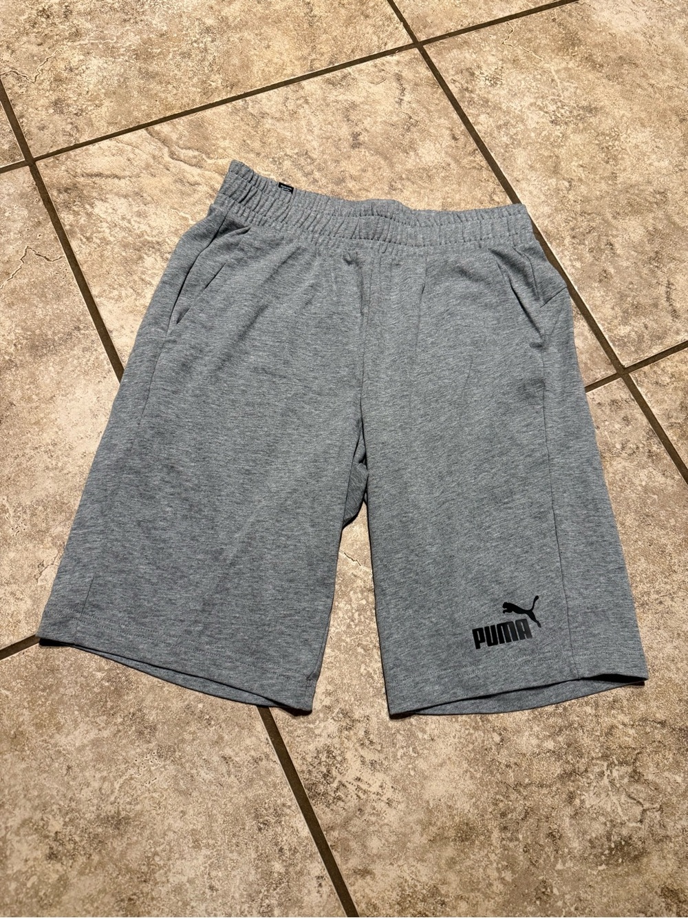 Puma Gray Men's Casual Athletic Shorts
